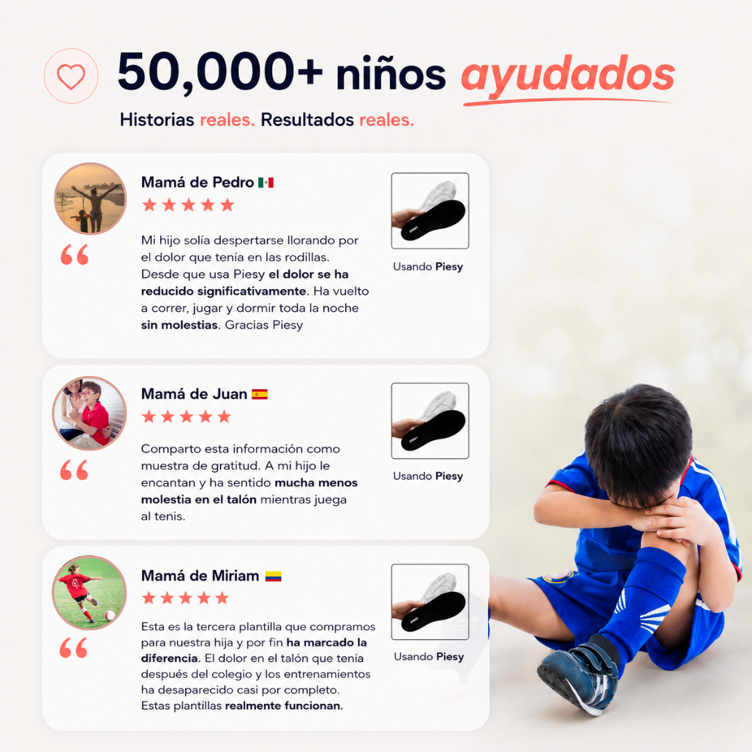 Piesy™ Plantillas Infantiles - Corrigen La Pisada